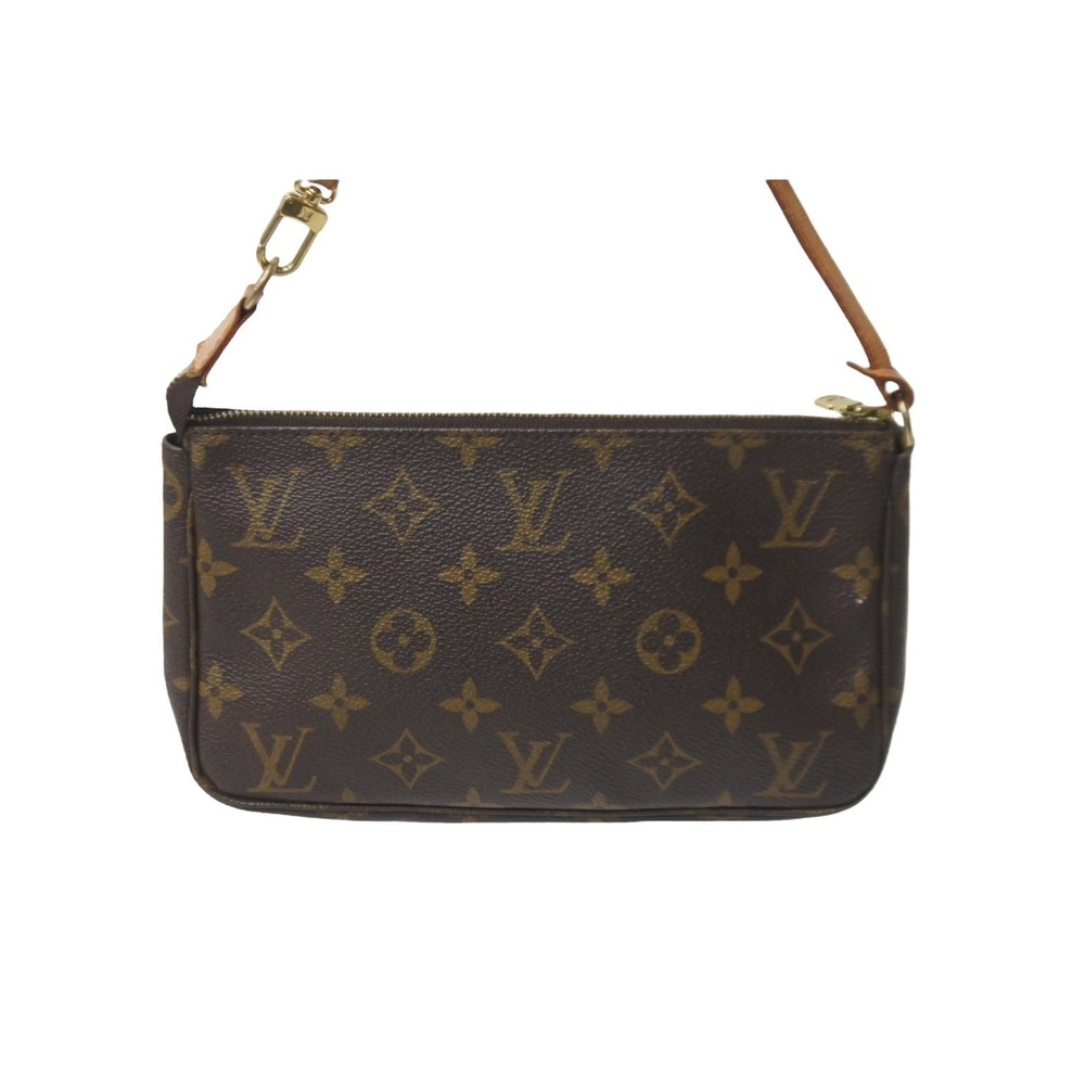 Louis Vuitton Pochette Monogram Accessoires Pouch Brown Accessory - Picture 4 of 9